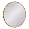 Kate & Laurel All Things Decor 26"x26" Sebecka Decorative Wall Mirror Gold