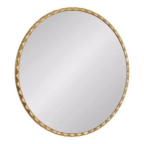 Kate & Laurel All Things Decor 26"x26" Sebecka Decorative Wall Mirror Gold