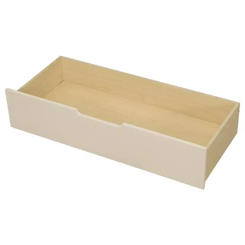 Lit plateforme double/grand avec étagères de rangement, tiroirs, station de recharge, tête de lit rembourrée et bureau – Crème/Gris