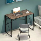 Petit bureau d'ordinateur pliant moderne pour bureau à domicile – 99 cm Marron