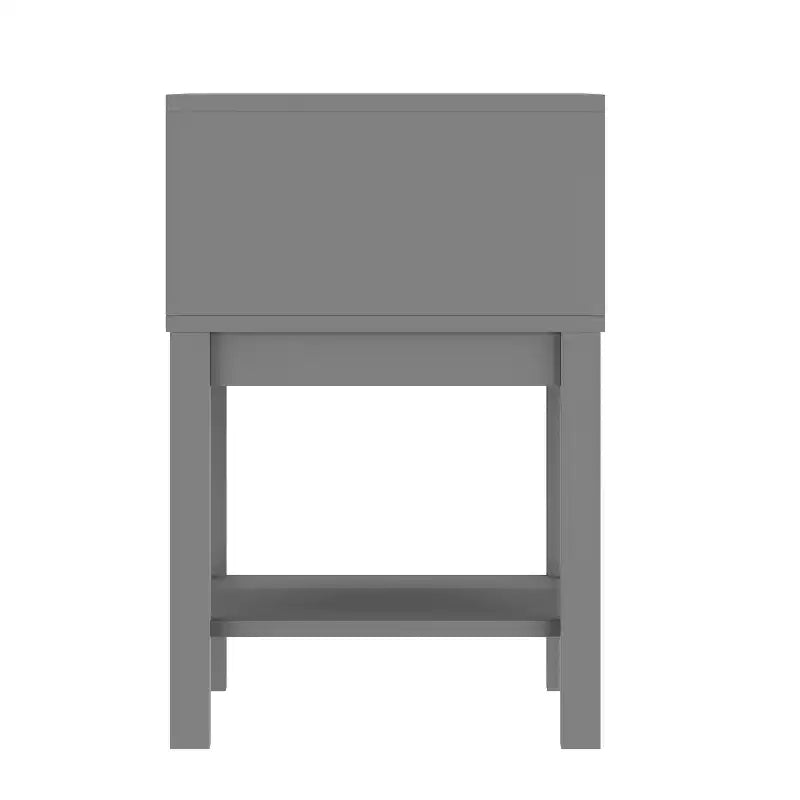 Table de chevet pour enfants à un tiroir avec cadre en bois massif et étagère ouverte