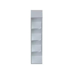 Meuble bas de cuisine Shaker 12"L x 42"H x 9"P – Cadre en bois massif, Gris Colombe