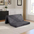 Dyonery Tri Folding Mattress 6 Memory Foam Graphite Trifold Mattress Portable Foldable Floor Sofa Bed with Washable Cover & Storage Bag