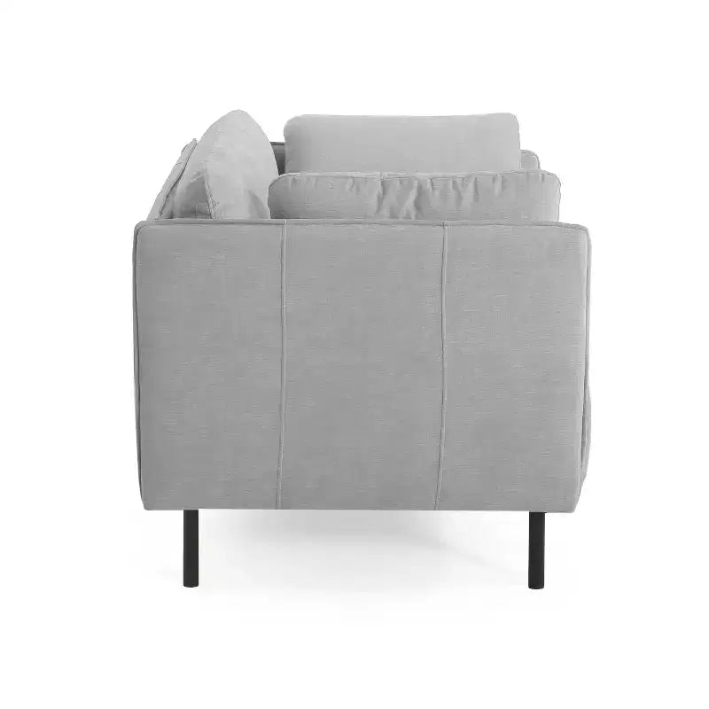Fauteuil vintage de 99 cm avec revêtement en polyester, cadre en bois massif et pieds en acier, pour la relaxation