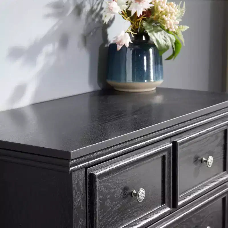 Commode moderne à 6 tiroirs coulissants, dispositif anti-basculement, pour salon