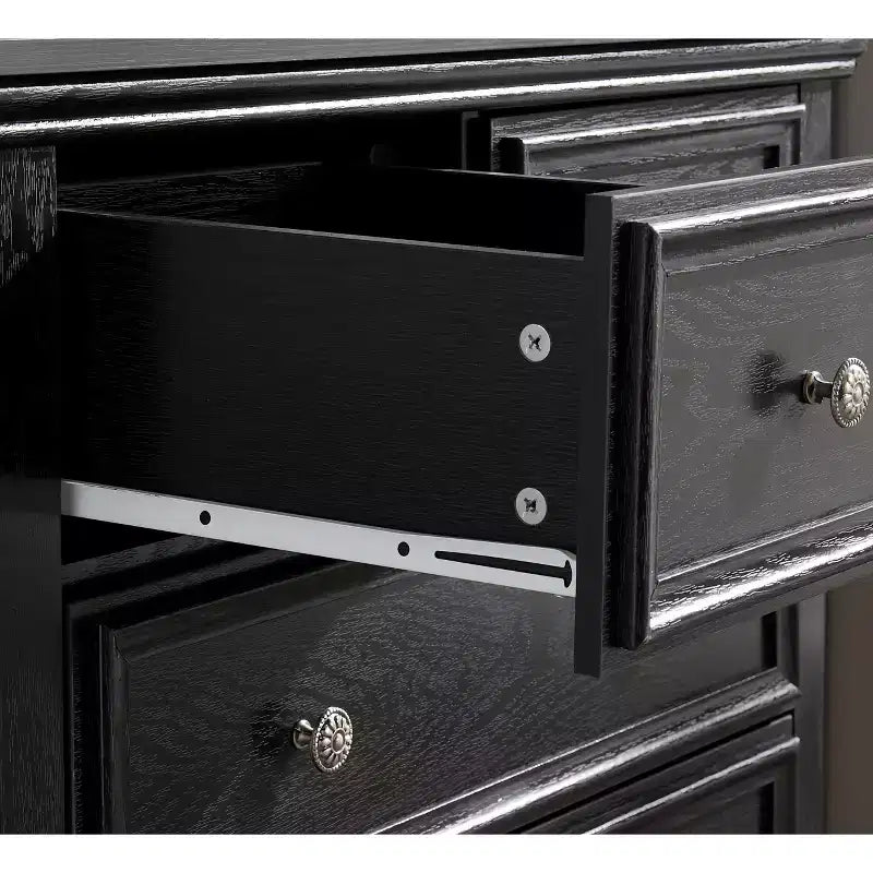 Commode moderne à 6 tiroirs coulissants, dispositif anti-basculement, pour salon