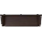 Banc de rangement traditionnel en bois massif de 56 po pour entrée – 3 compartiments, Châtaignier foncé