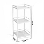 Étagère de rangement de cuisine autoportante en métal à 3/4 niveaux – Organiseur peu encombrant pour salle de bain, chambre, salon, bureau