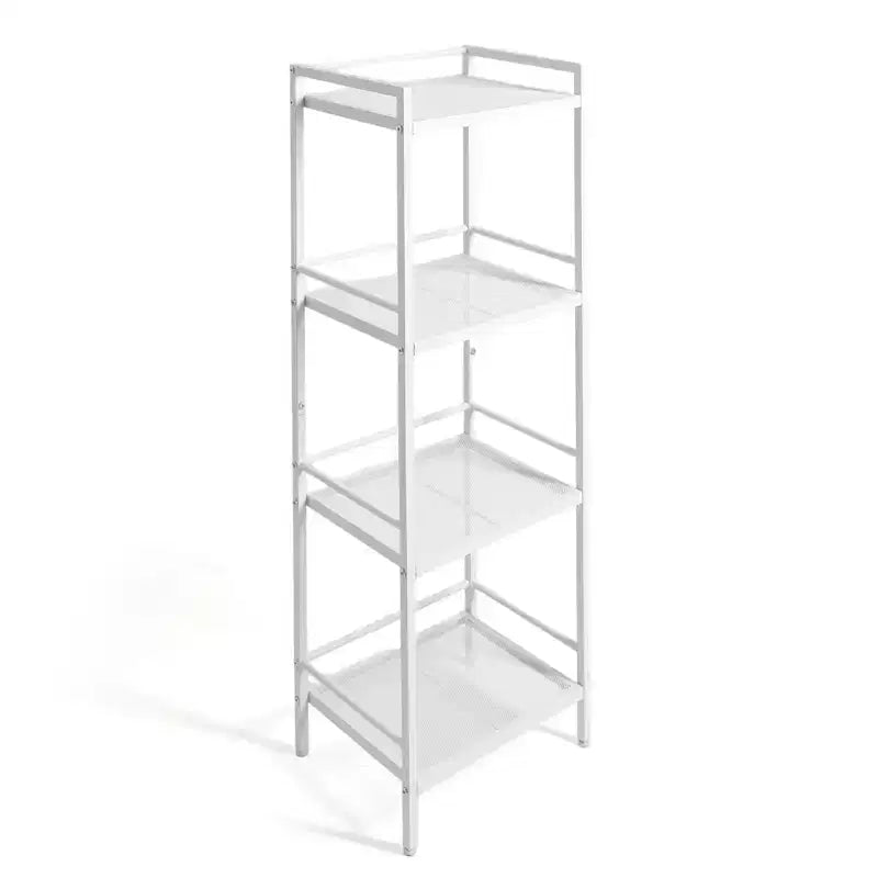 Étagère de rangement de cuisine autoportante en métal à 3/4 niveaux – Organiseur peu encombrant pour salle de bain, chambre, salon, bureau