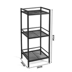 Étagère de rangement de cuisine autoportante en métal à 3/4 niveaux – Organiseur peu encombrant pour salle de bain, chambre, salon, bureau