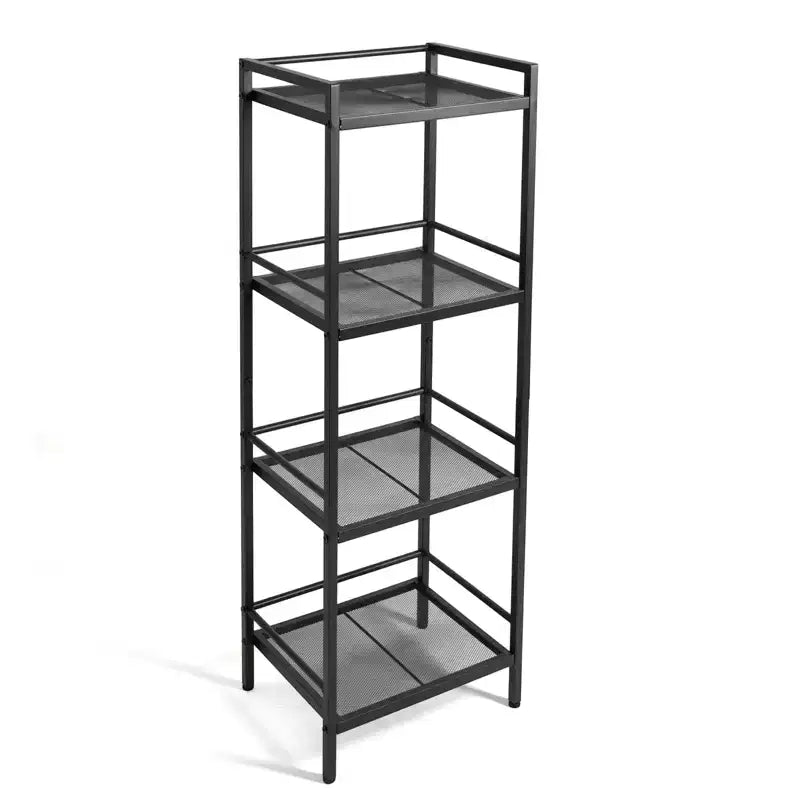 Étagère de rangement de cuisine autoportante en métal à 3/4 niveaux – Organiseur peu encombrant pour salle de bain, chambre, salon, bureau