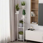 Étagère à Plantes Haute Multi-Niveaux en Métal pour Coin Intérieur - Pieds Antidérapants, Support Étagé Robuste pour Salon, Balcon, Terrasse
