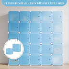Meuble à chaussures modulaire peu encombrant, 12 cubes empilables avec portes, Organisateur de chaussures portable à 4 niveaux, Pour Chambre, Salon
