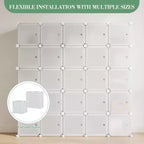 Meuble à chaussures modulaire peu encombrant, 12 cubes empilables avec portes, Organisateur de chaussures portable à 4 niveaux, Pour Chambre, Salon