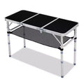 Karl Home Patio Aluminium Folding Table With Mesh Storage Bag
