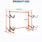 Range à 2 kayaks autoportant, largeur réglable (48,4 - 71,8), rangement en acier robuste pour canoë, SUP et planche de surf, capacité de 175 lb