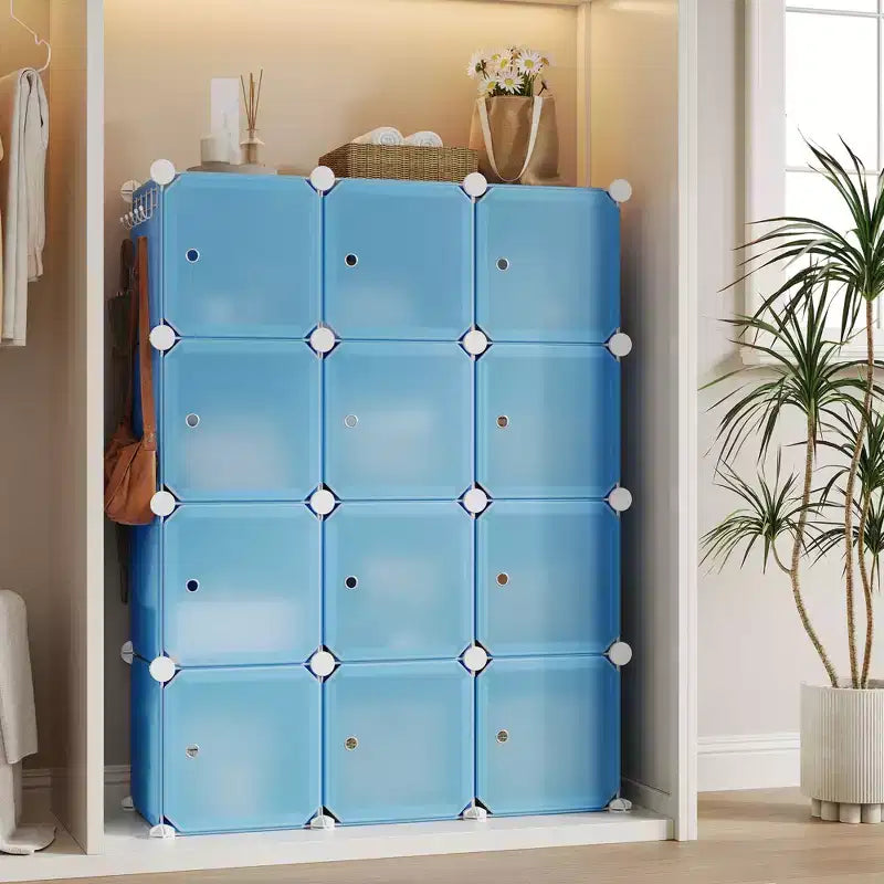 Organisateur de placard à chaussures, étagère à chaussures empilable portable avec 2 crochets, rangement autoportant peu encombrant pour chambre, placard, entrée, appartement
