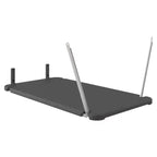 Étagère verticale à 6 compartiments pour abri de jardin – Rangement extérieur suspendu peu encombrant, noir