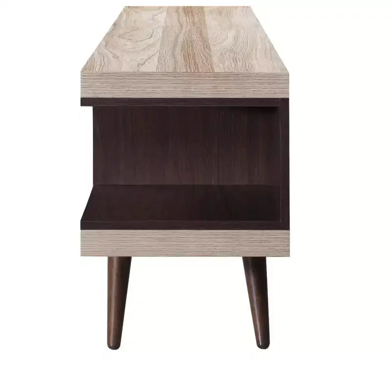 Meuble TV en bois de 180 cm avec 5 étagères de rangement – Convient aux téléviseurs jusqu'à 75"