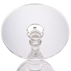 Table d'appoint piédestal en acrylique transparent 33,6 cm – Minimaliste contemporaine