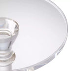 Table d'appoint piédestal en acrylique transparent 33,6 cm – Minimaliste contemporaine