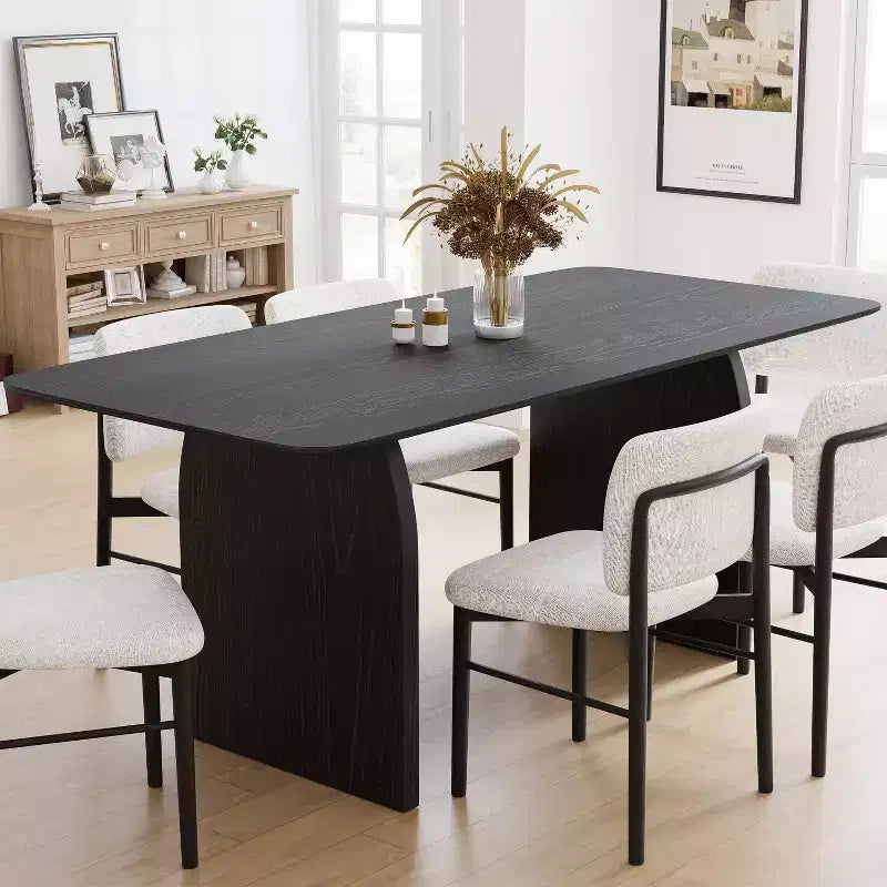 Table à manger moderne en bois – Table de cuisine et de salle à manger