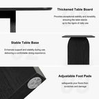 Table à manger moderne en bois – Table de cuisine et de salle à manger