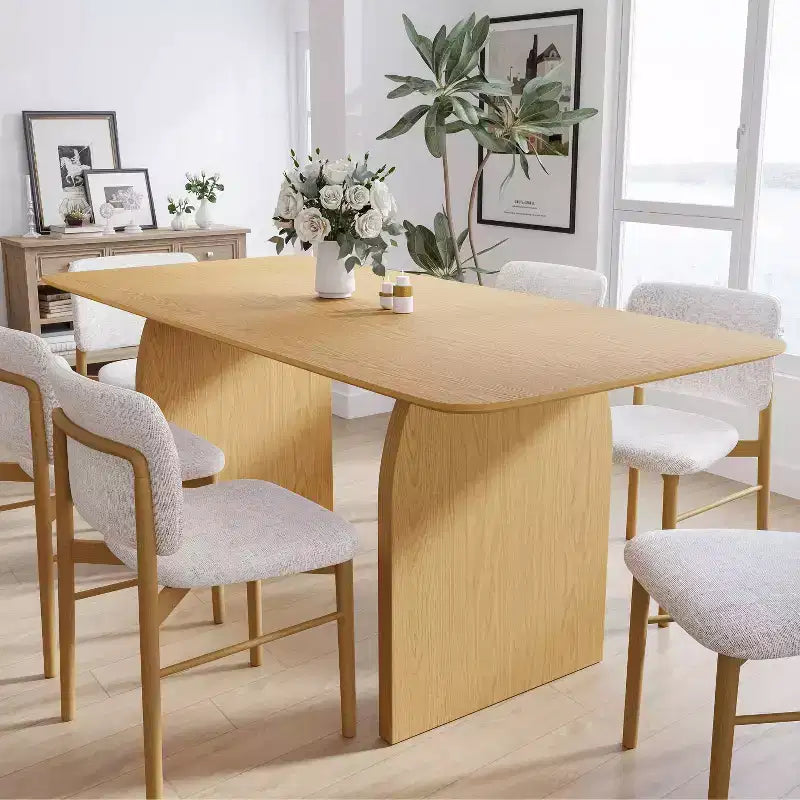 Table à manger moderne en bois – Table de cuisine et de salle à manger