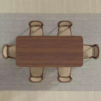 Table à manger moderne en bois – Table de cuisine et de salle à manger