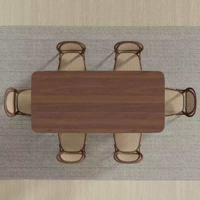 Table à manger moderne en bois – Table de cuisine et de salle à manger