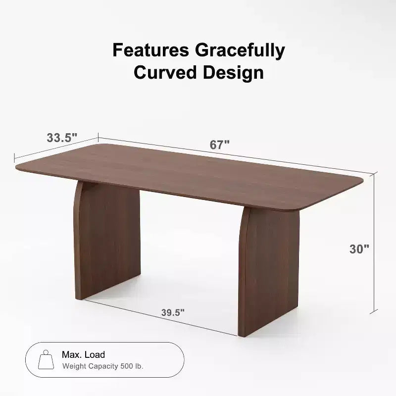 Table à manger moderne en bois – Table de cuisine et de salle à manger