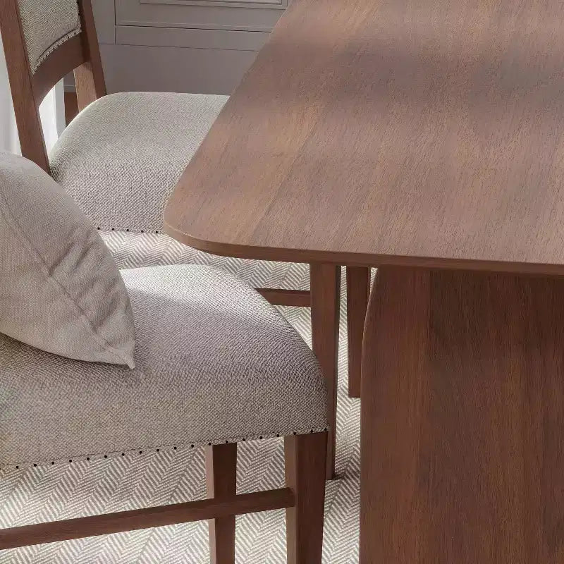 Table à manger moderne en bois – Table de cuisine et de salle à manger