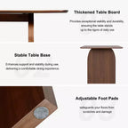 Table à manger moderne en bois – Table de cuisine et de salle à manger