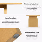 Table à manger moderne en bois – Table de cuisine et de salle à manger