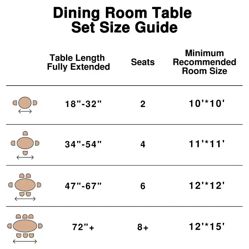 Table à manger moderne en bois – Table de cuisine et de salle à manger