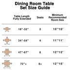 Table à manger moderne en bois – Table de cuisine et de salle à manger