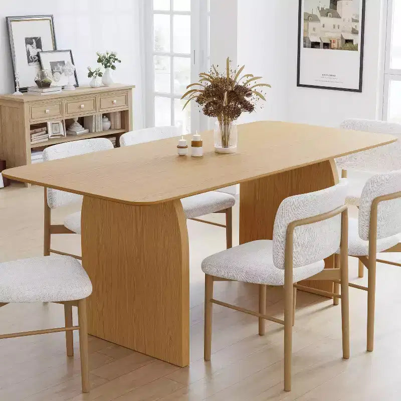 Table à manger moderne en bois – Table de cuisine et de salle à manger