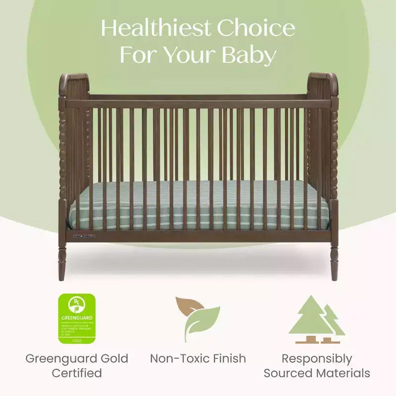 Lit de bébé convertible 4-en-1 – Pin massif, GREENGUARD Gold