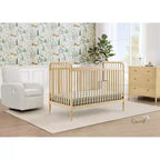 Lit de bébé convertible 4-en-1 – Pin massif, GREENGUARD Gold