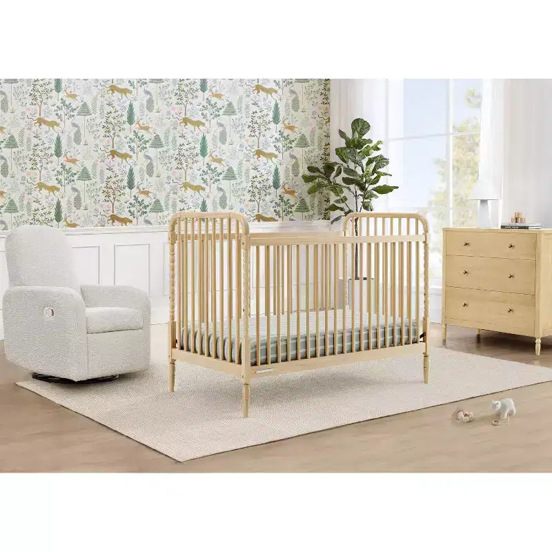 Lit de bébé convertible 4-en-1 – Pin massif, GREENGUARD Gold