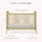 Lit de bébé convertible 4-en-1 – Pin massif, GREENGUARD Gold